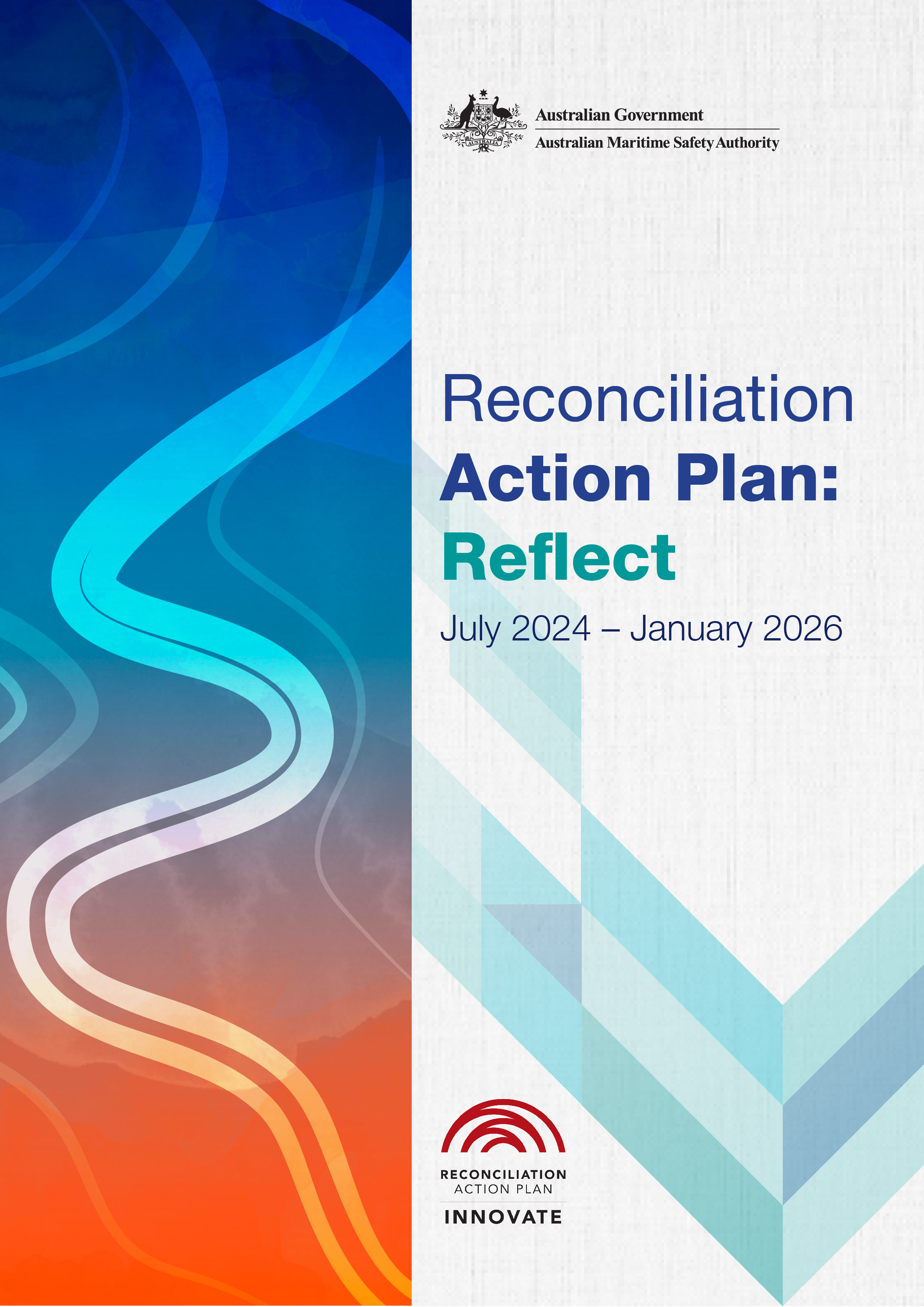 Cover page of AMSA's Reconciliation Action Plan: Reflect 