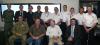 Rescued sailor Alain DeLord (front row, second from right) meets with AMSA search and rescue officers and Defence personnel who assisted in his rescue. Also present was David Steck, Deputy Consul, Embassy of France (front row, far right)